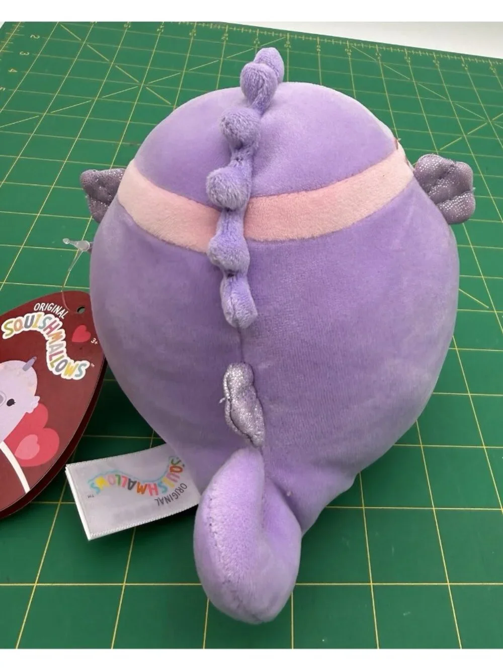 2023 Squishmallow Eartha Seahorse Lavender Squishdate NWT 5”